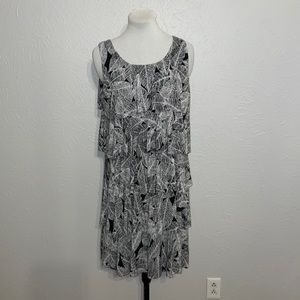 Elementz Petite Sleeveless Black & White Dress XL Petite